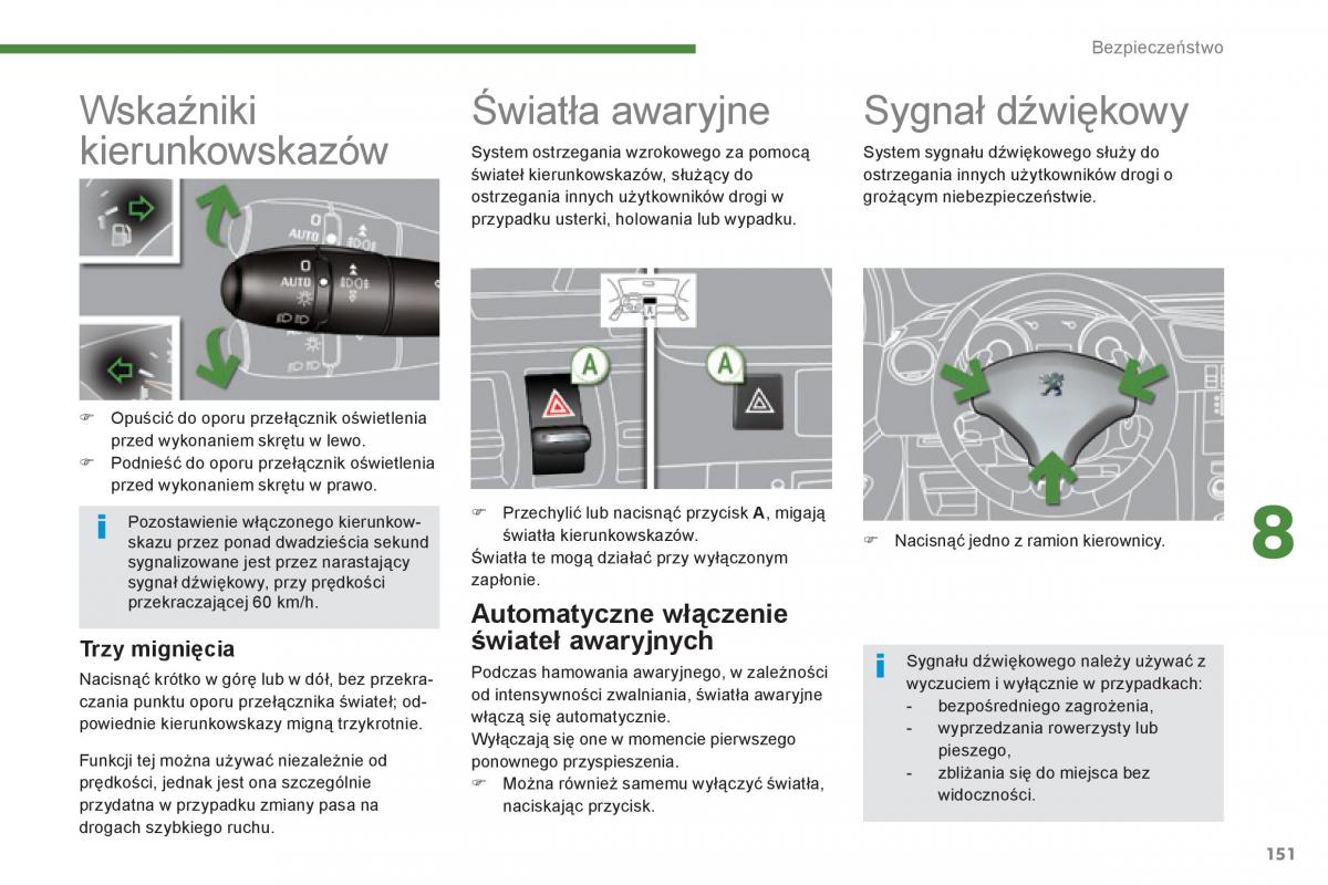 Peugeot 3008 Hybrid instrukcja obslugi / page 153