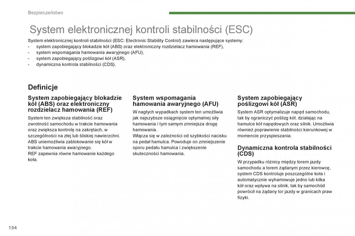 Peugeot 3008 Hybrid instrukcja obslugi / page 156