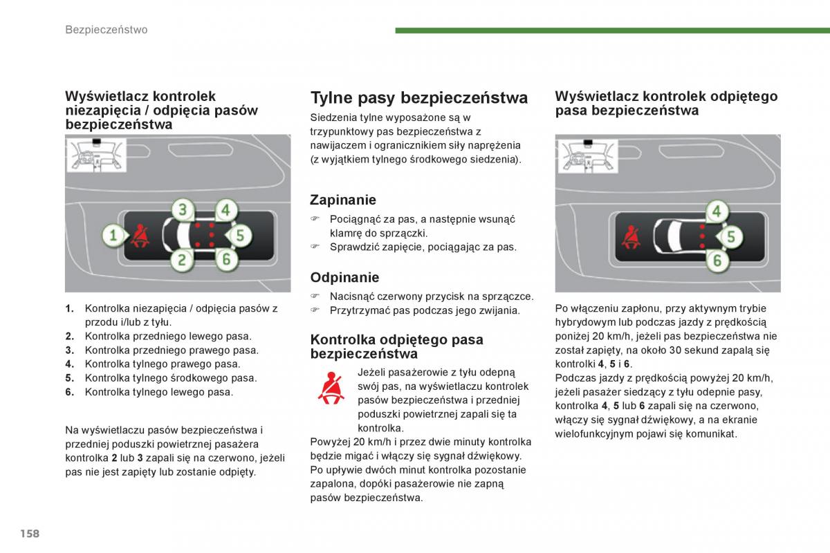 Peugeot 3008 Hybrid instrukcja obslugi / page 160