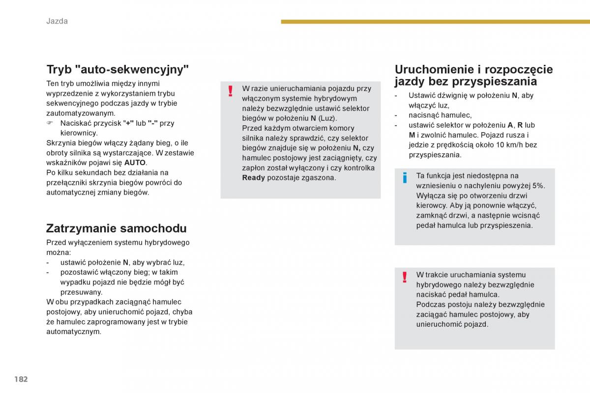 Peugeot 3008 Hybrid instrukcja obslugi / page 184