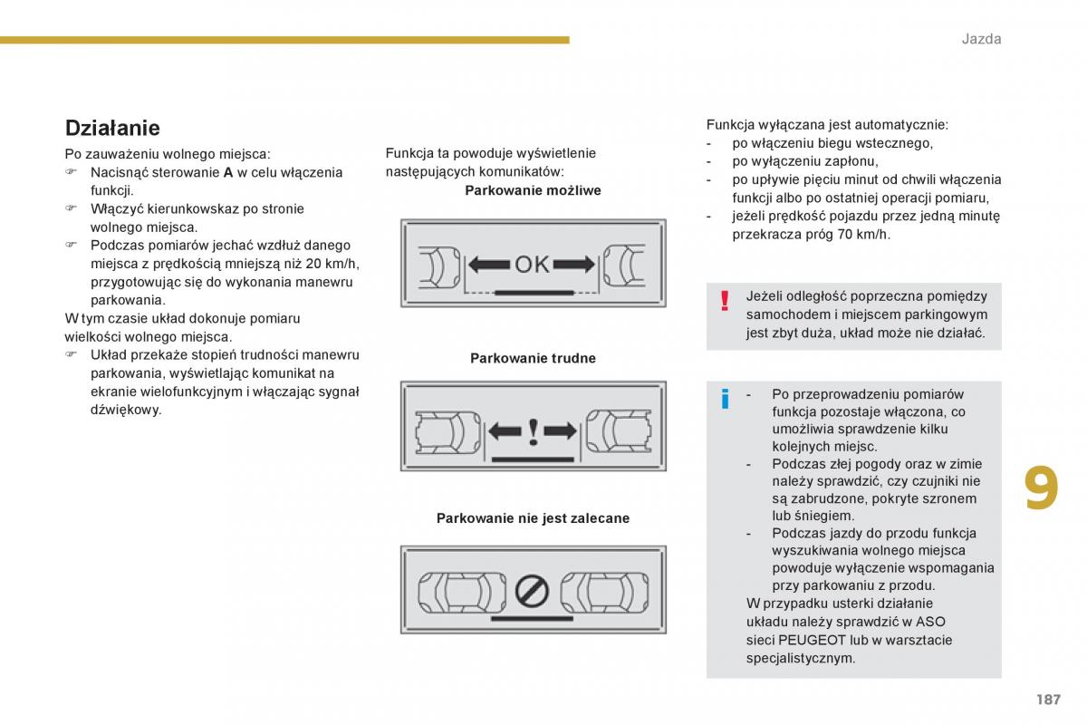 Peugeot 3008 Hybrid instrukcja obslugi / page 189