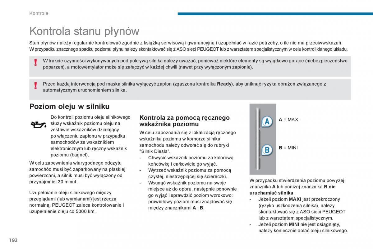 Peugeot 3008 Hybrid instrukcja obslugi / page 194