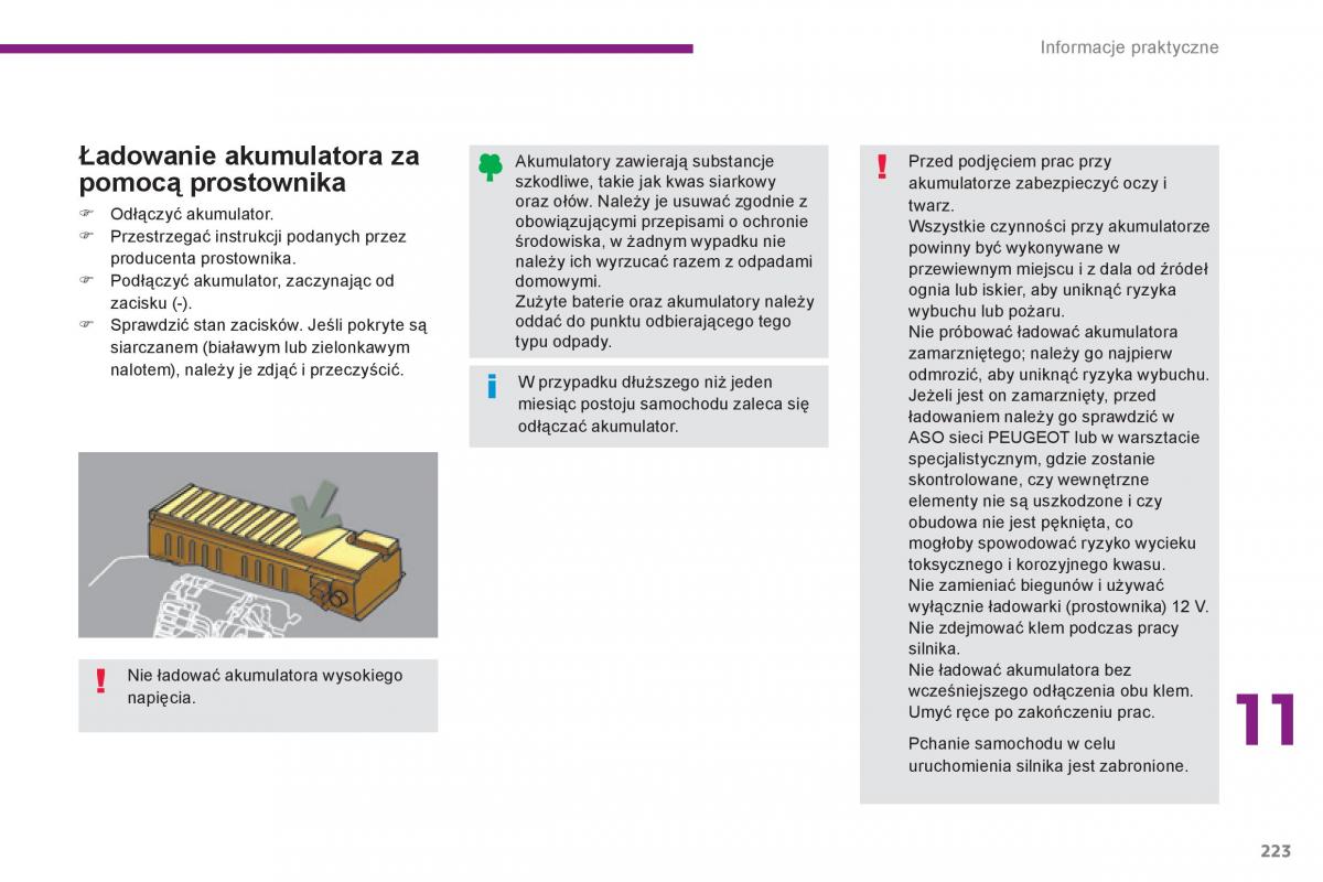 Peugeot 3008 Hybrid instrukcja obslugi / page 225