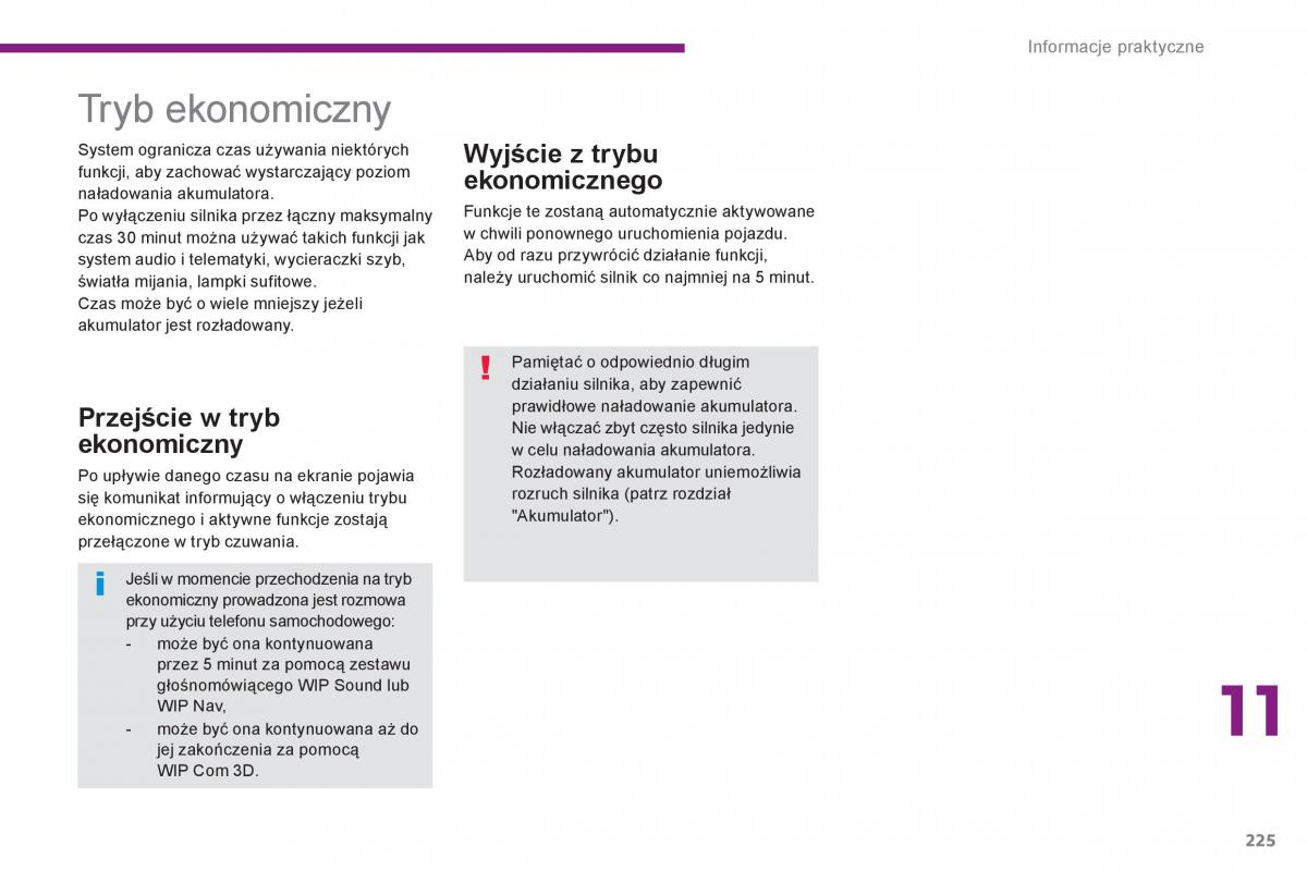 Peugeot 3008 Hybrid instrukcja obslugi / page 227