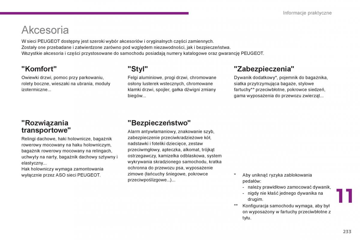 Peugeot 3008 Hybrid instrukcja obslugi / page 235