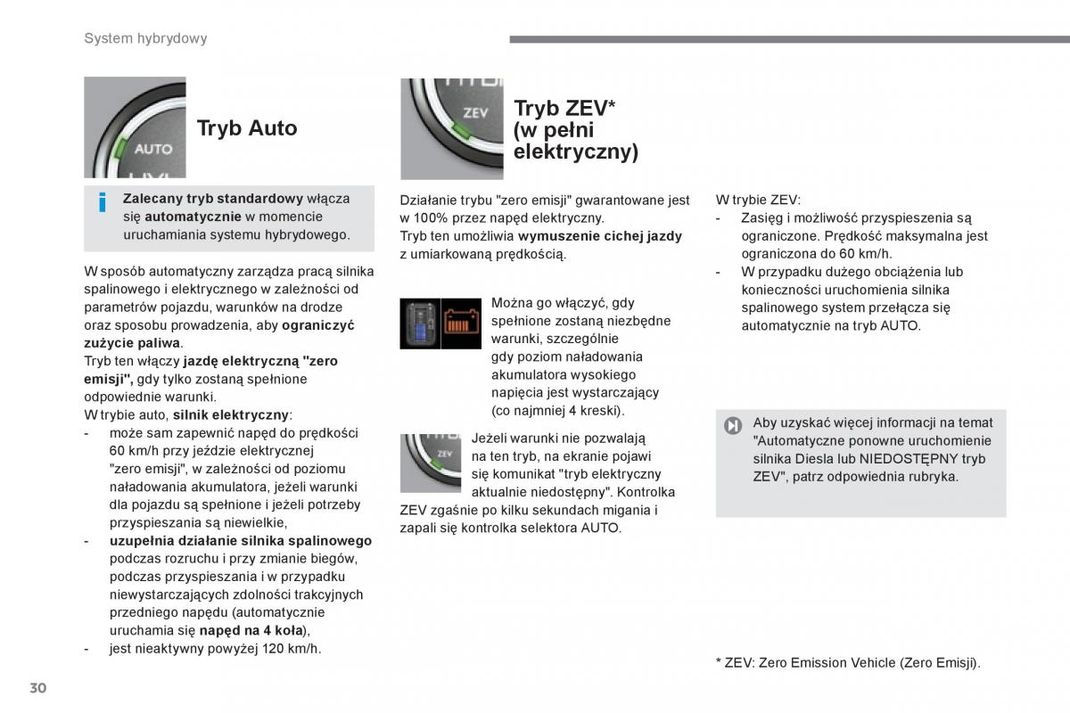 Peugeot 3008 Hybrid instrukcja obslugi / page 32