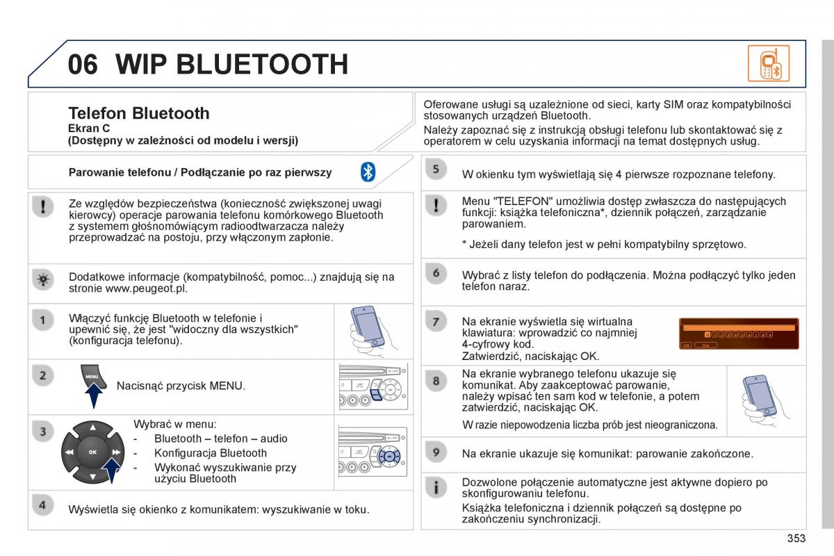 Peugeot 3008 Hybrid instrukcja obslugi / page 355