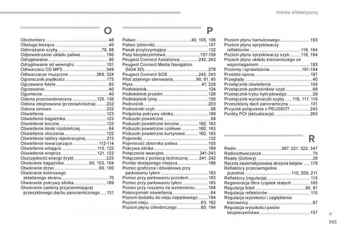 Peugeot 3008 Hybrid instrukcja obslugi / page 367