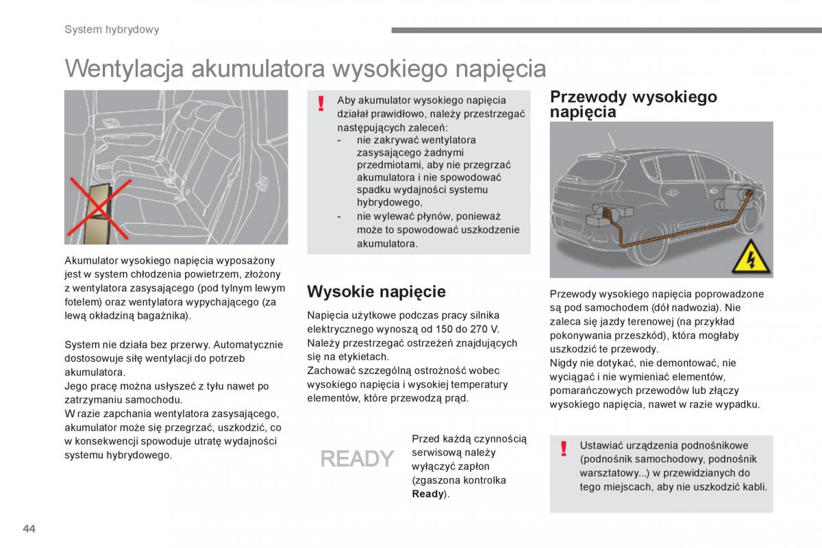 Peugeot 3008 Hybrid instrukcja obslugi / page 46