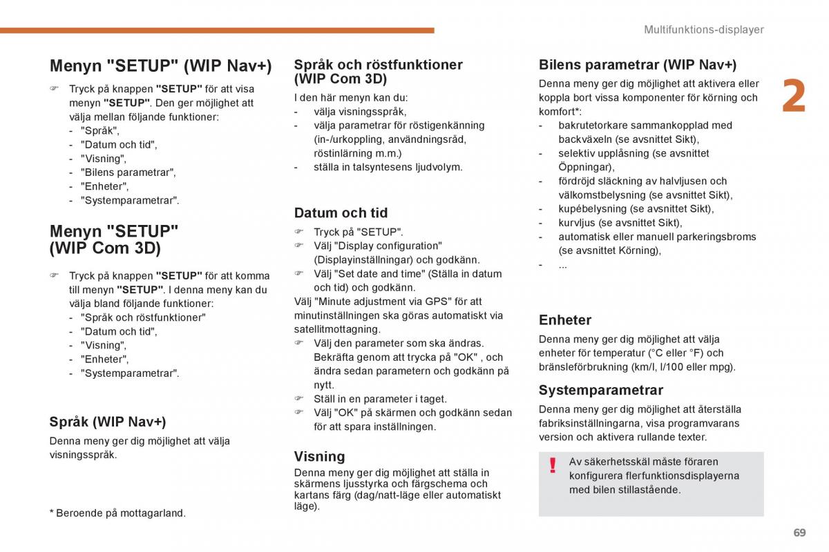 Peugeot 3008 Hybrid instruktionsbok / page 71