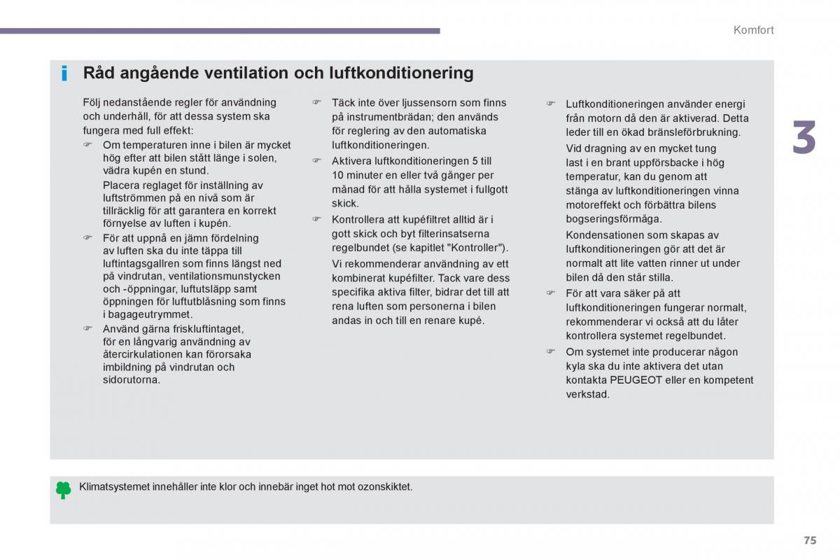 Peugeot 3008 Hybrid instruktionsbok / page 77