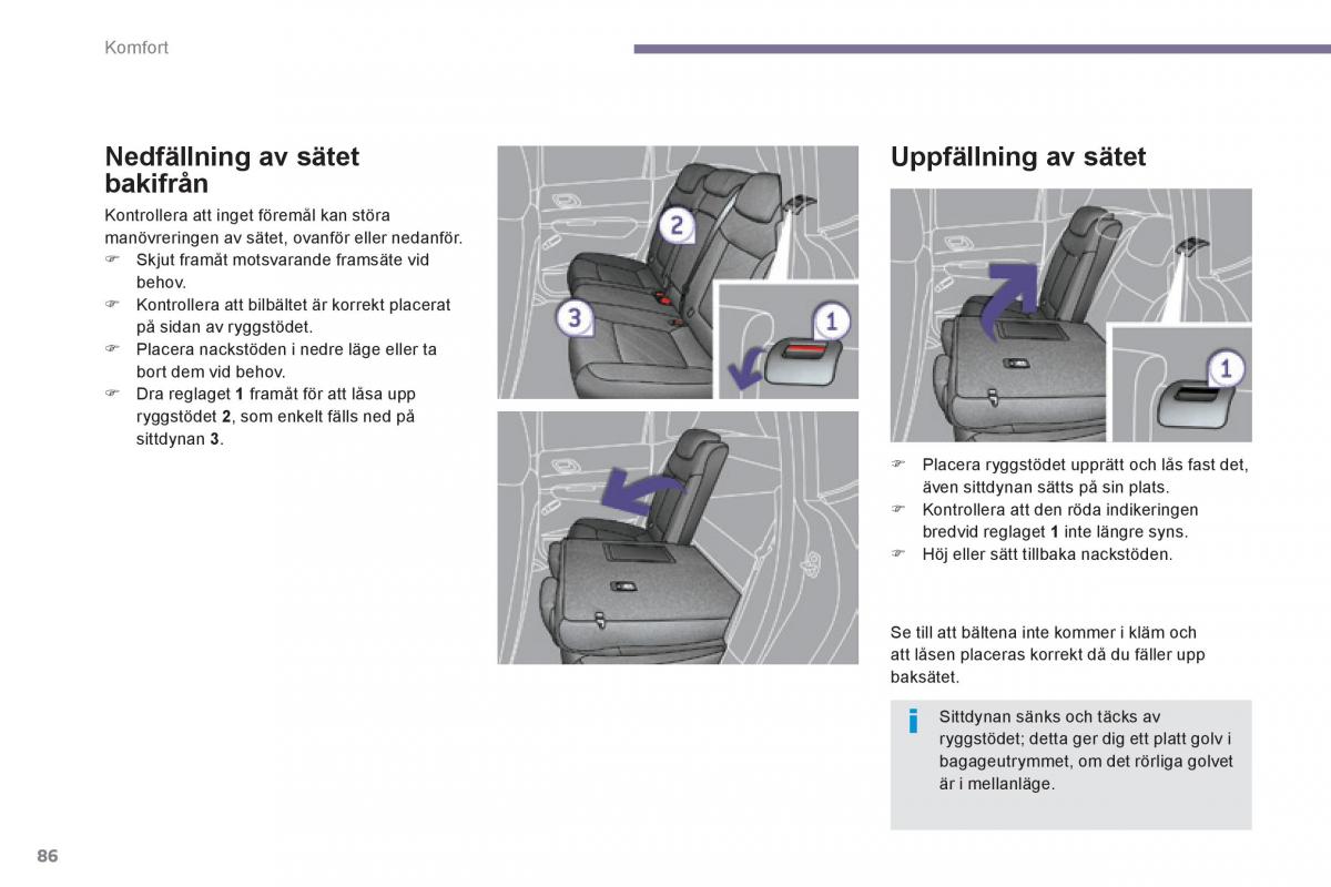 Peugeot 3008 Hybrid instruktionsbok / page 88