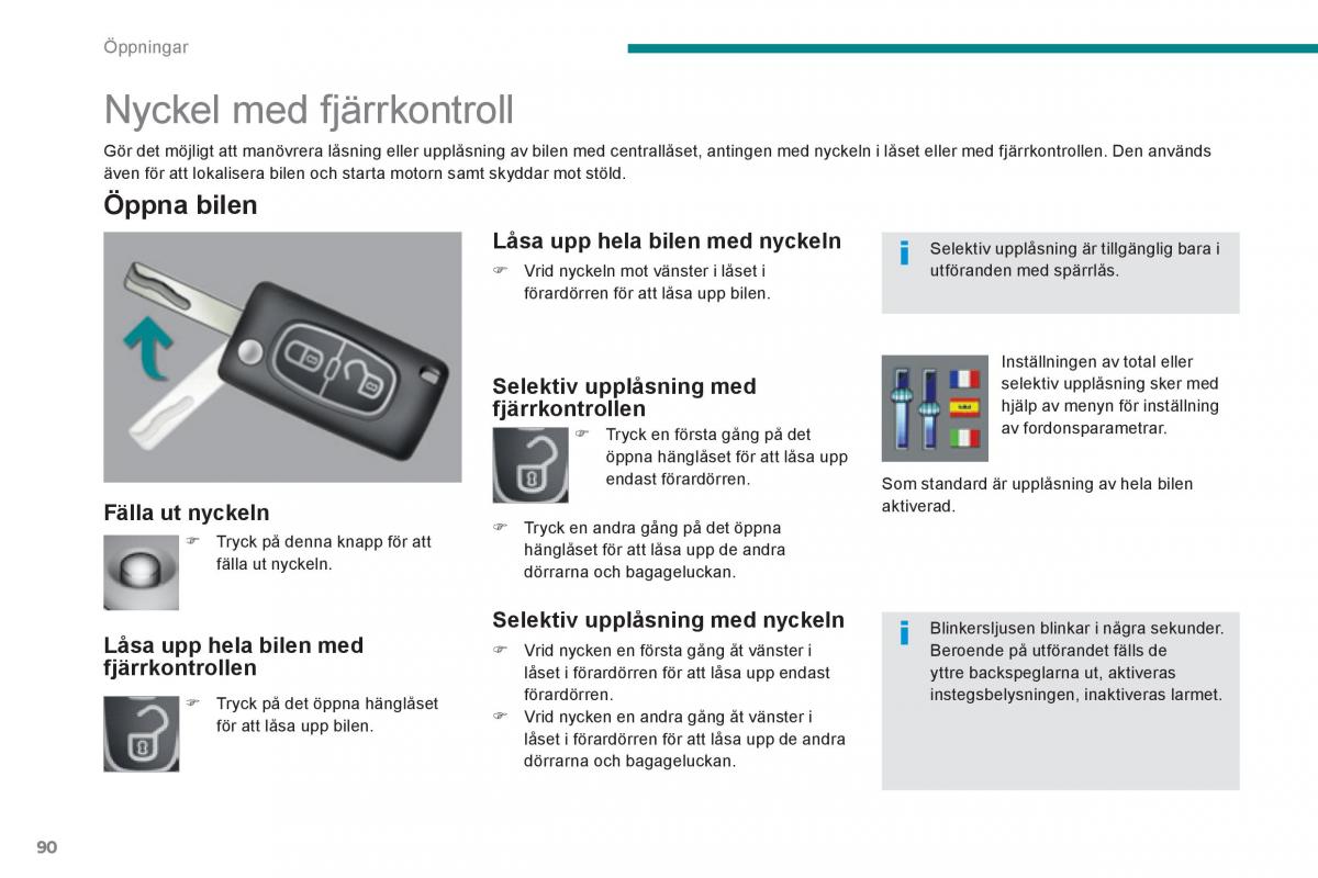 Peugeot 3008 Hybrid instruktionsbok / page 92