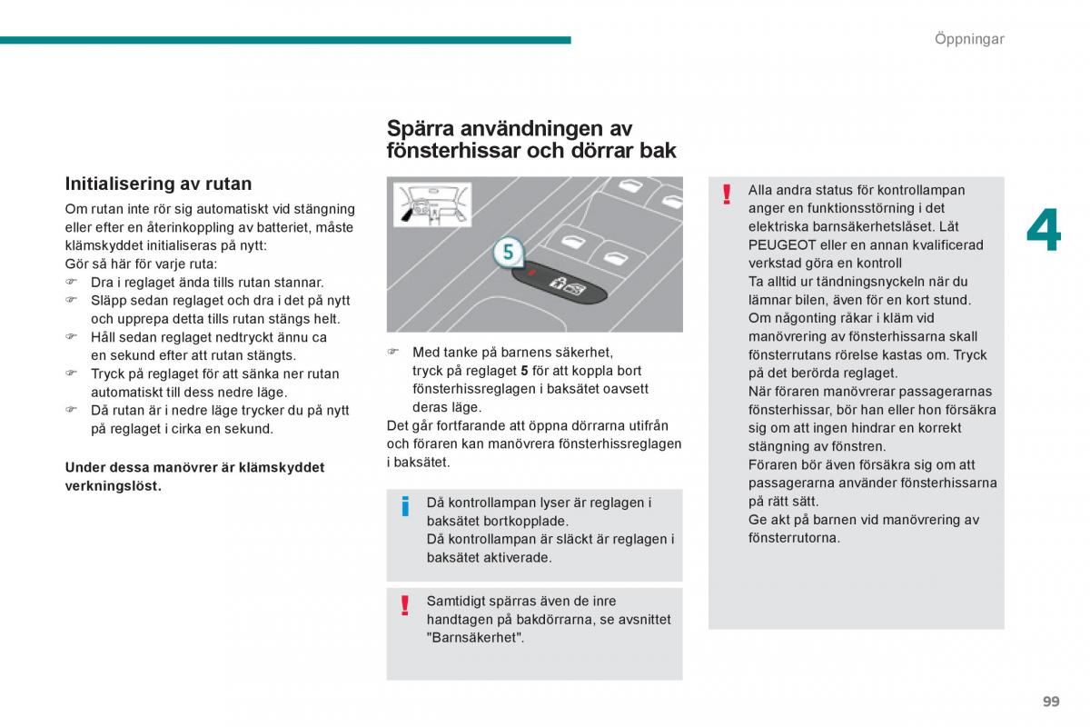 Peugeot 3008 Hybrid instruktionsbok / page 101