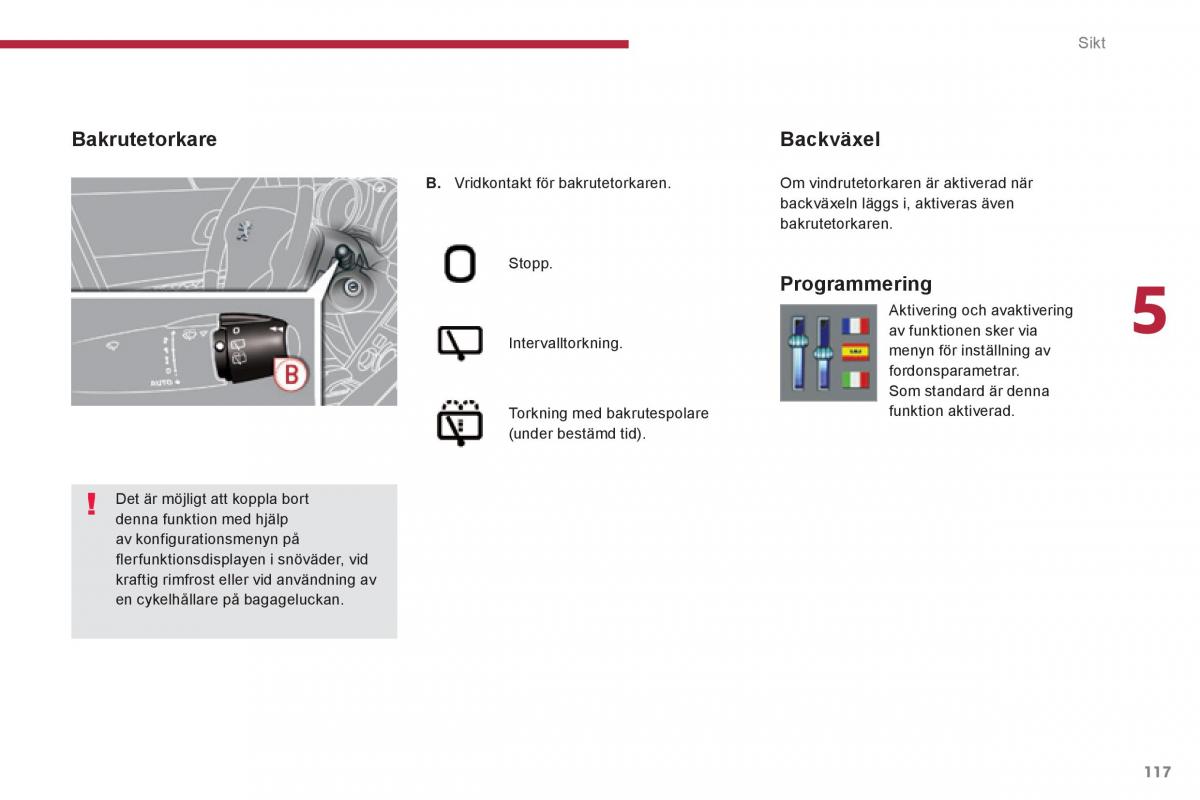 Peugeot 3008 Hybrid instruktionsbok / page 119