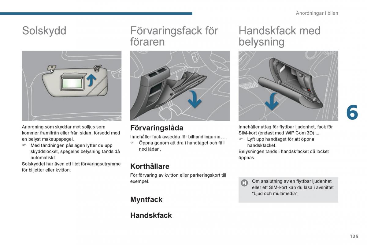 Peugeot 3008 Hybrid instruktionsbok / page 127