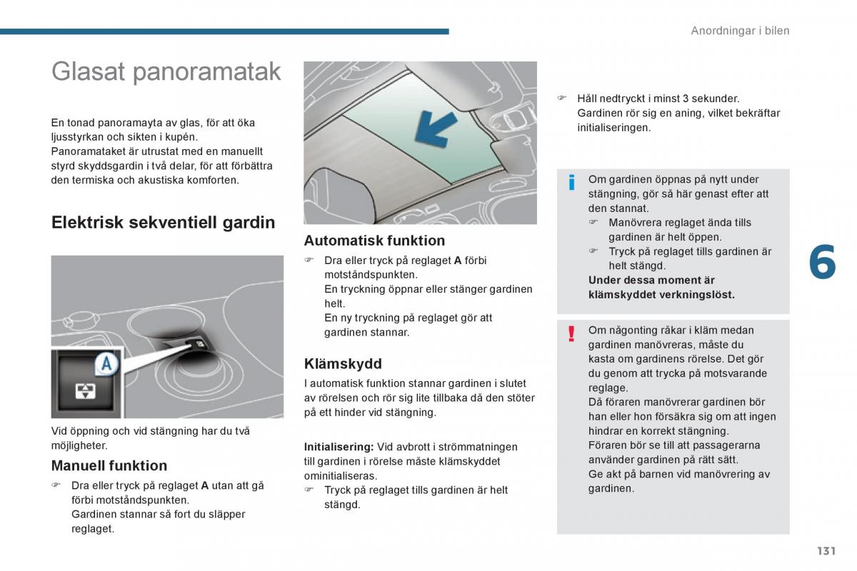 Peugeot 3008 Hybrid instruktionsbok / page 133