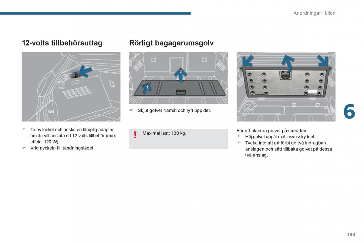 Peugeot 3008 Hybrid instruktionsbok / page 135