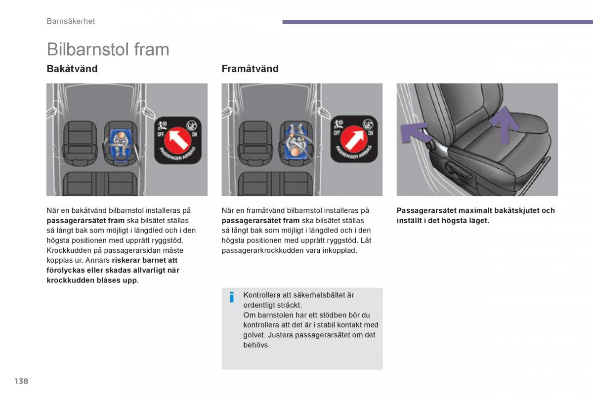 Peugeot 3008 Hybrid instruktionsbok / page 140