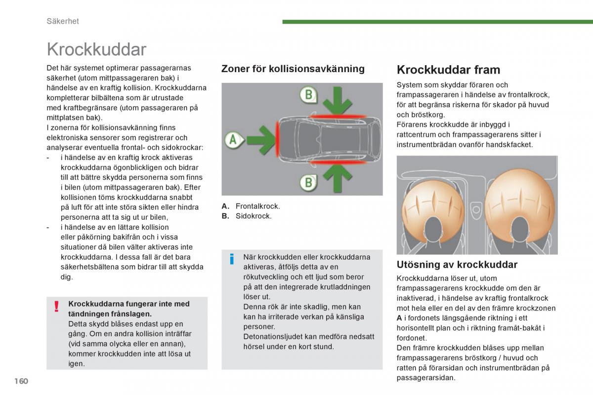 Peugeot 3008 Hybrid instruktionsbok / page 162