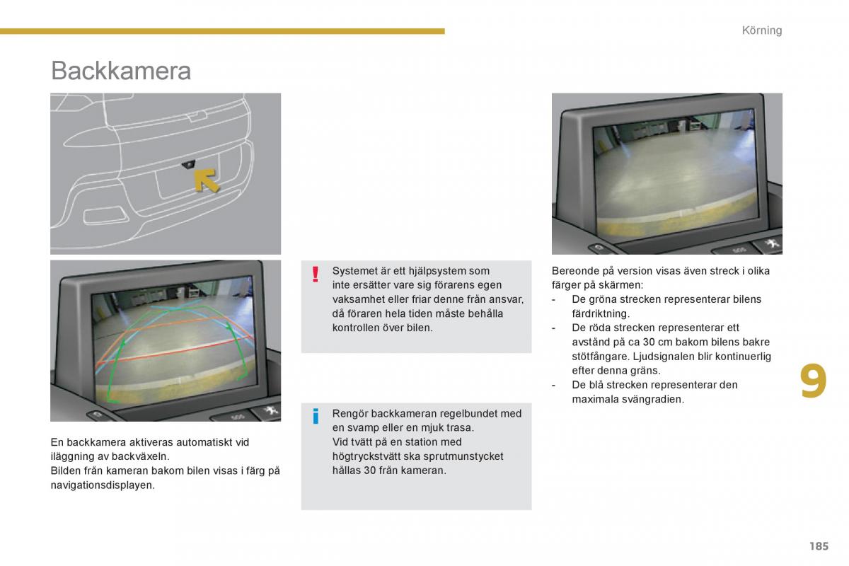 Peugeot 3008 Hybrid instruktionsbok / page 187