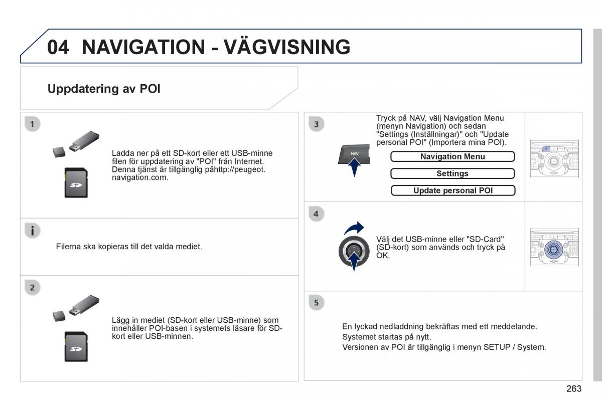 Peugeot 3008 Hybrid instruktionsbok / page 265