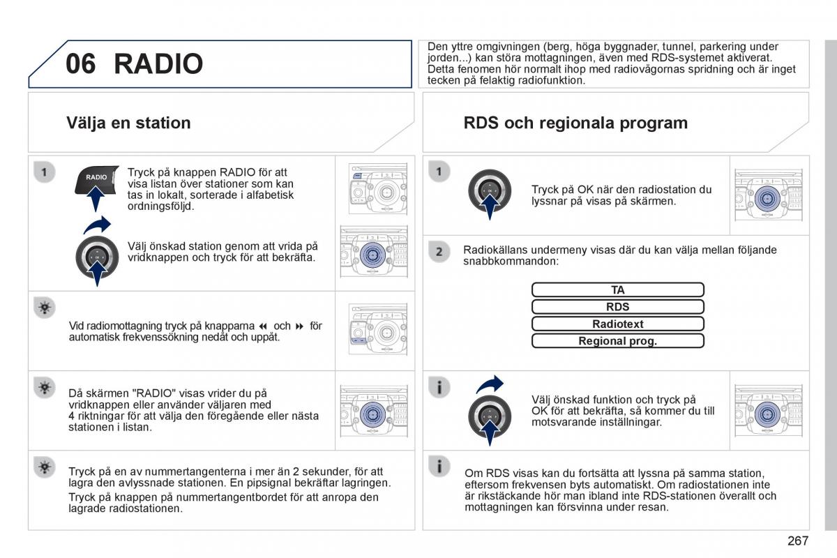 Peugeot 3008 Hybrid instruktionsbok / page 269