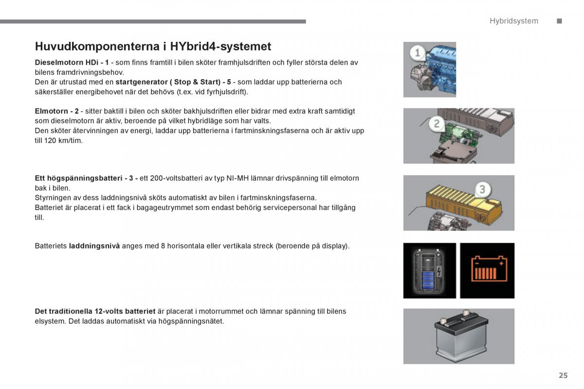 Peugeot 3008 Hybrid instruktionsbok / page 27