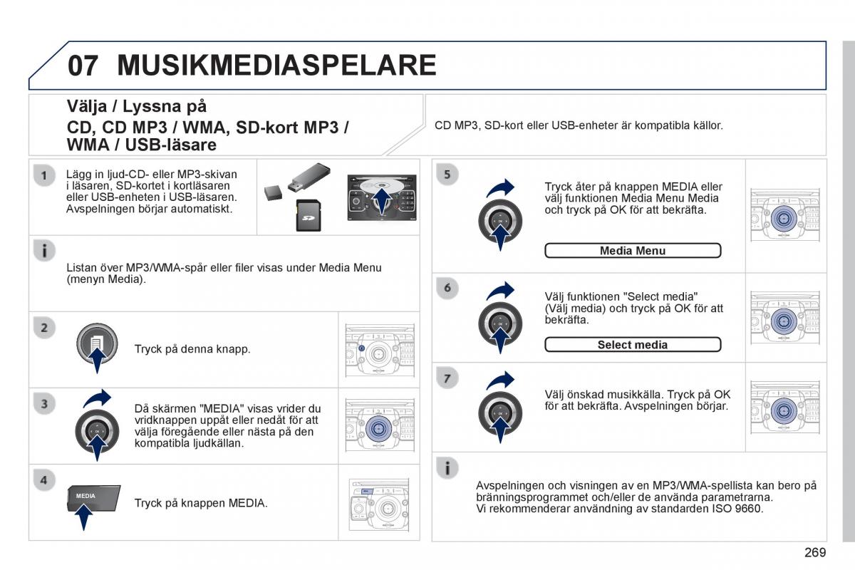 Peugeot 3008 Hybrid instruktionsbok / page 271