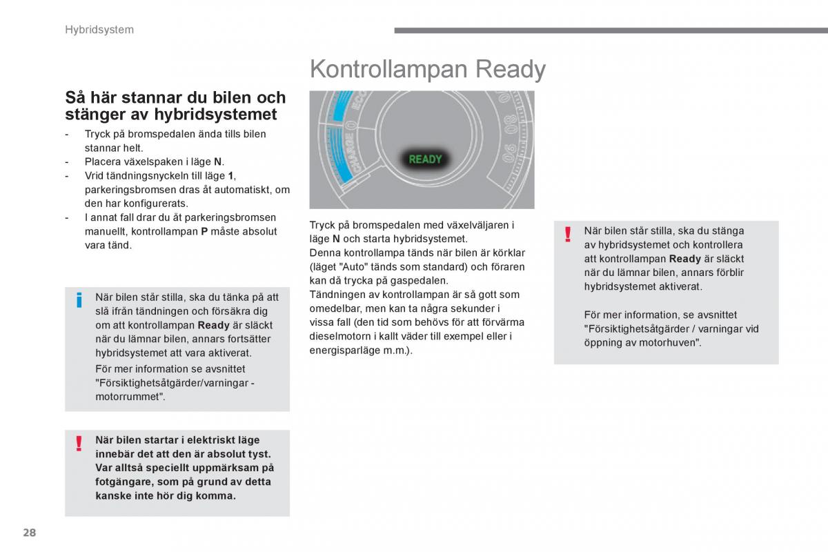 Peugeot 3008 Hybrid instruktionsbok / page 30