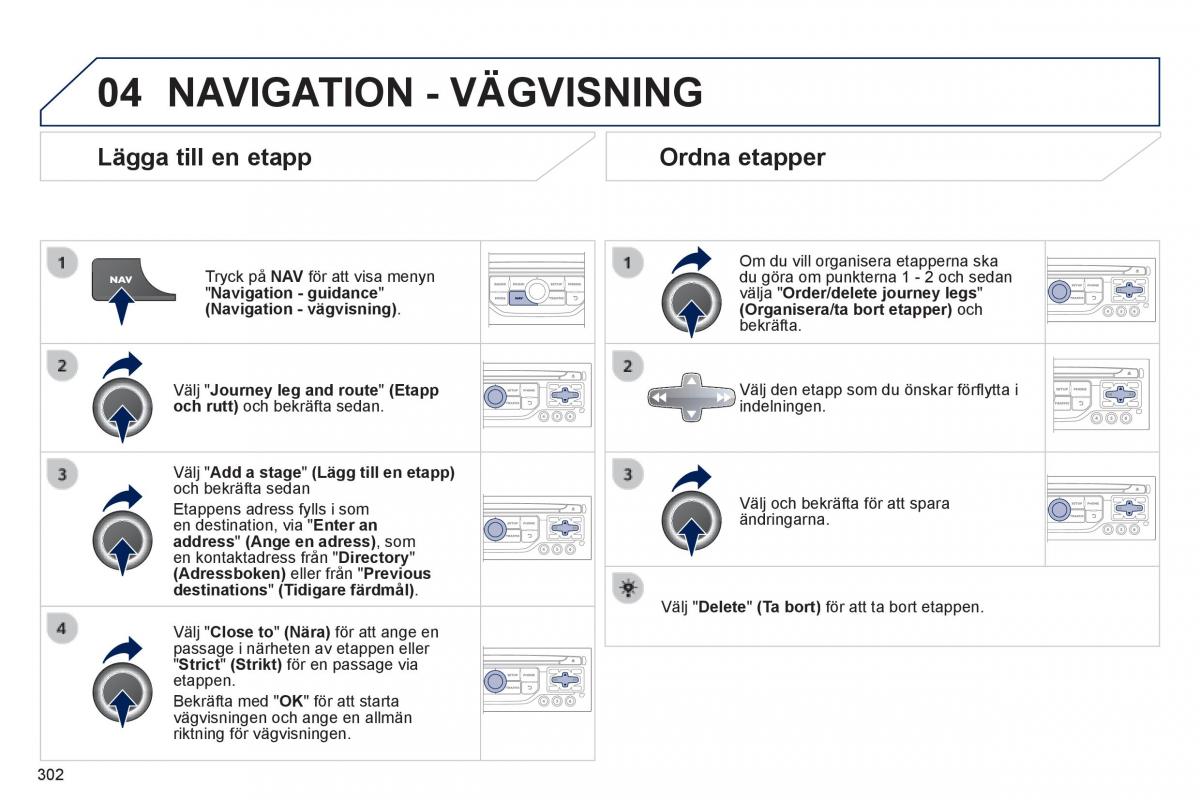 Peugeot 3008 Hybrid instruktionsbok / page 304