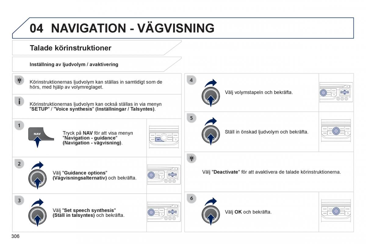 Peugeot 3008 Hybrid instruktionsbok / page 308