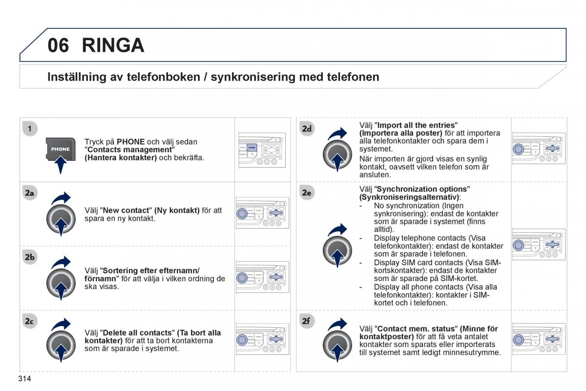 Peugeot 3008 Hybrid instruktionsbok / page 316