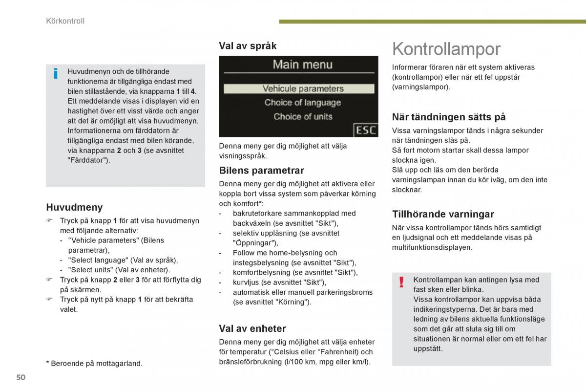 Peugeot 3008 Hybrid instruktionsbok / page 52