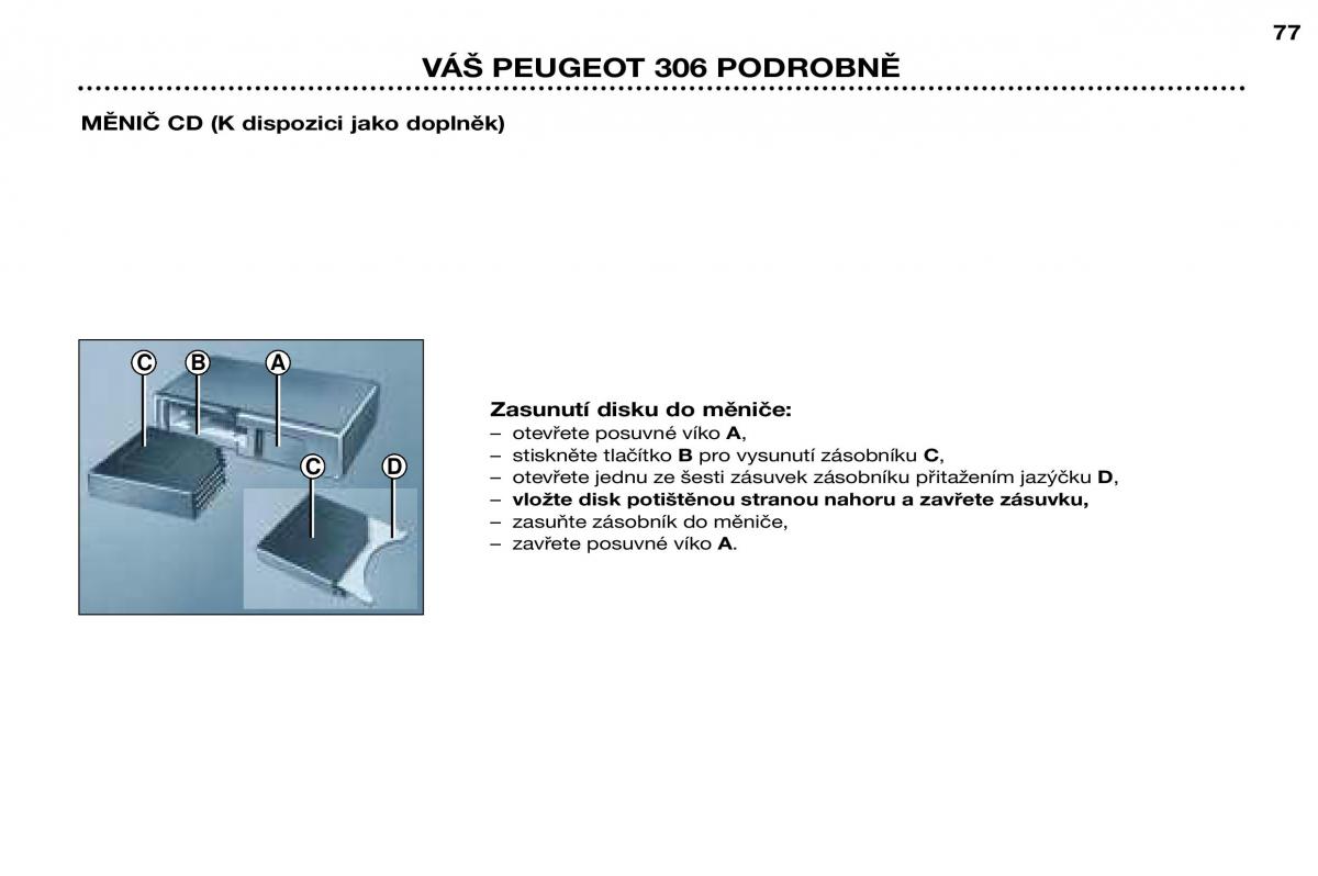 Peugeot 306 Break PH3 navod k obsludze / page 55