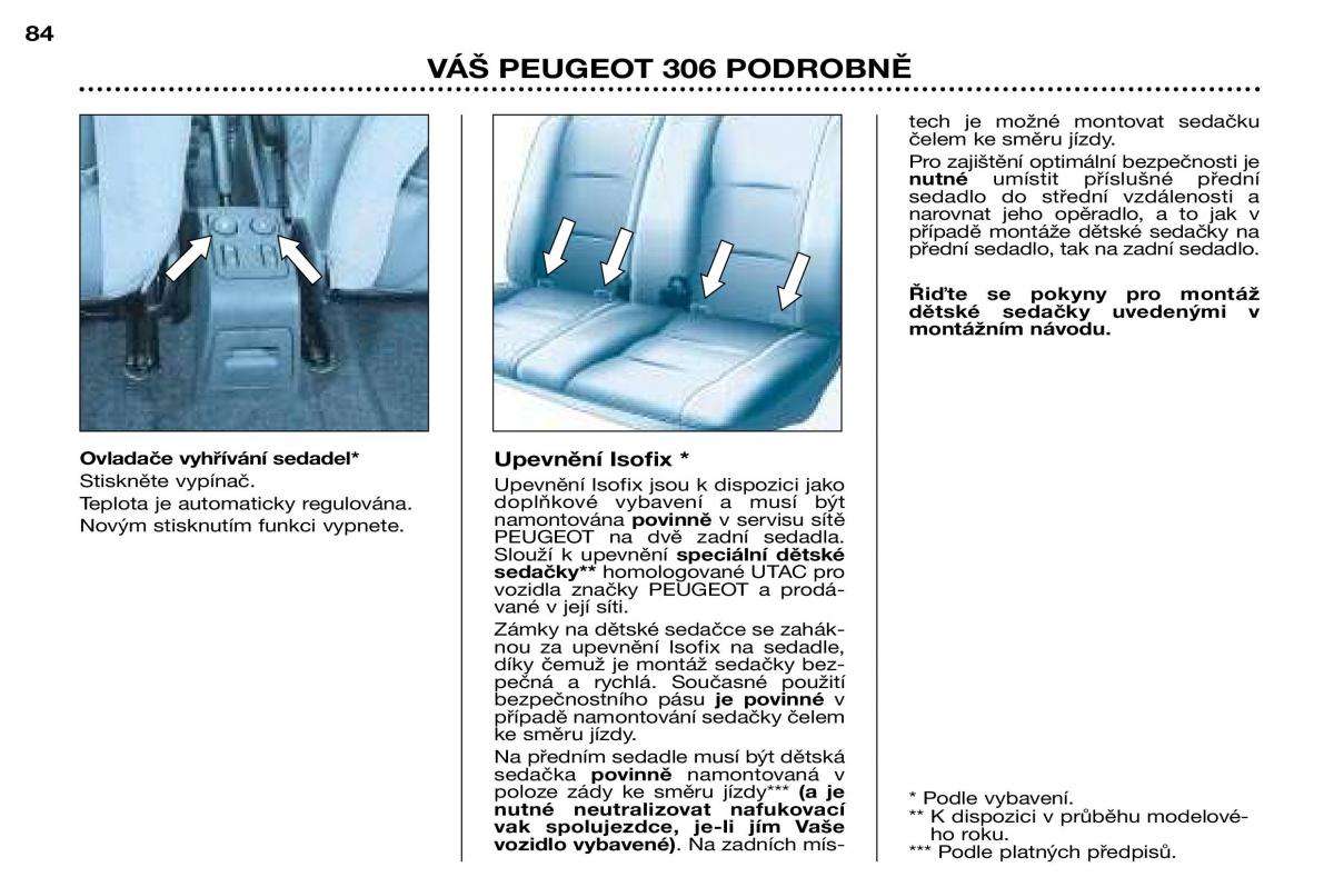 Peugeot 306 Break PH3 navod k obsludze / page 63