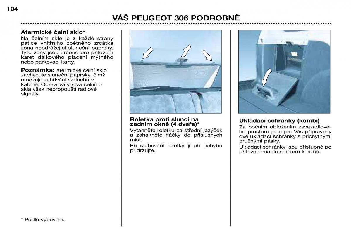 Peugeot 306 Break PH3 navod k obsludze / page 79