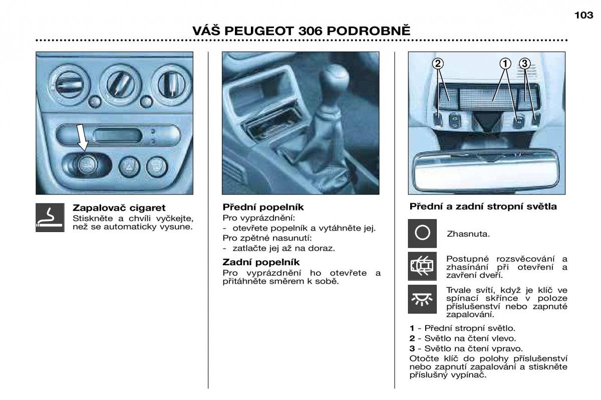 Peugeot 306 Break PH3 navod k obsludze / page 81