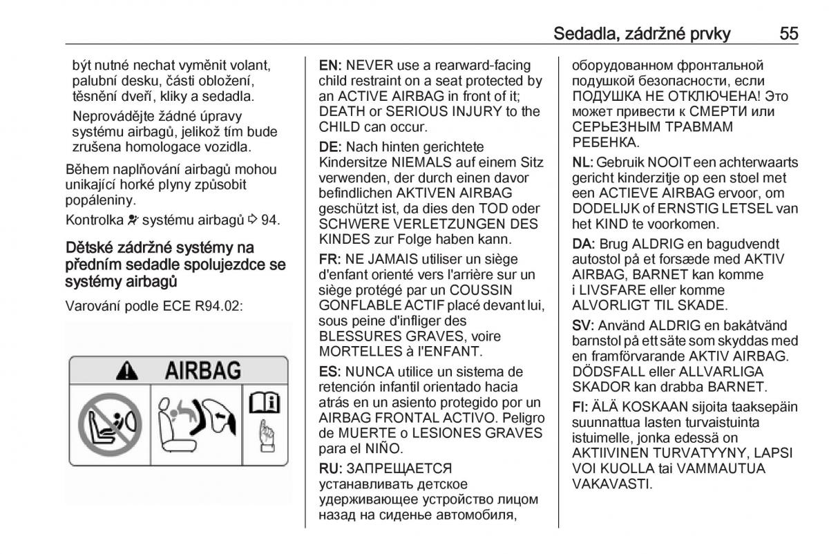 Opel Astra K V 5 navod k obsludze / page 57