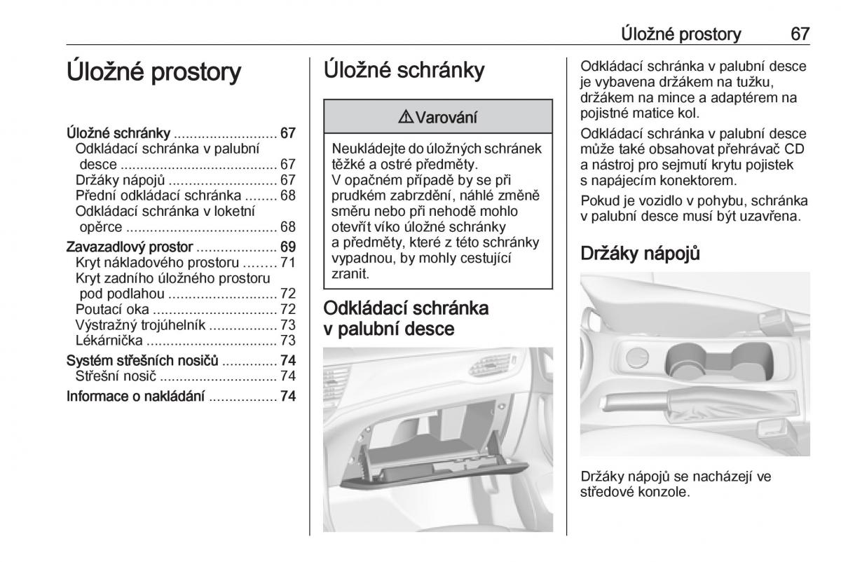 Opel Astra K V 5 navod k obsludze / page 69