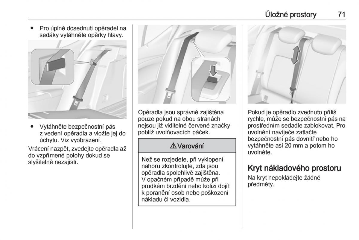 Opel Astra K V 5 navod k obsludze / page 73