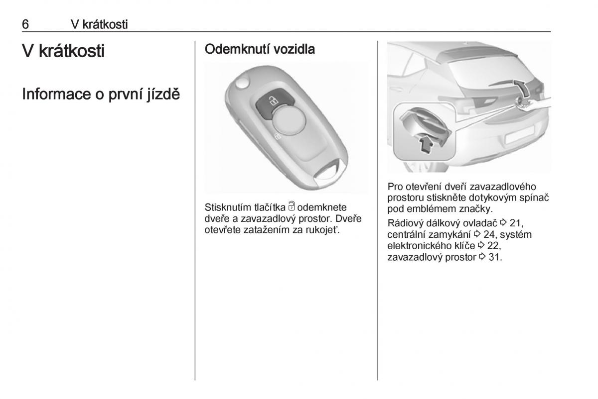 Opel Astra K V 5 navod k obsludze / page 8