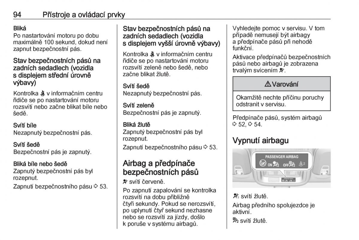 Opel Astra K V 5 navod k obsludze / page 96