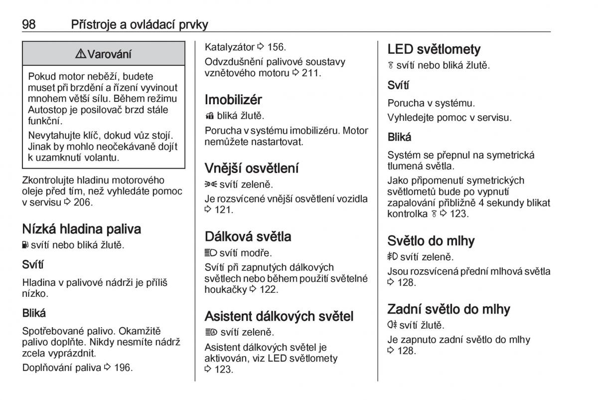 Opel Astra K V 5 navod k obsludze / page 100