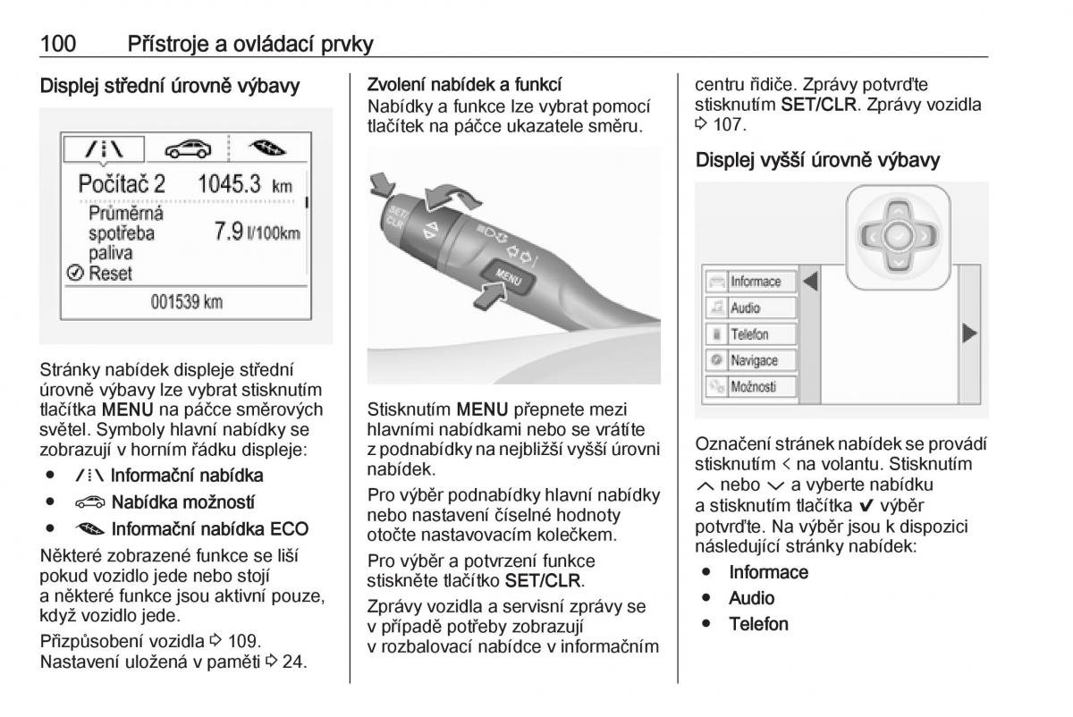 Opel Astra K V 5 navod k obsludze / page 102