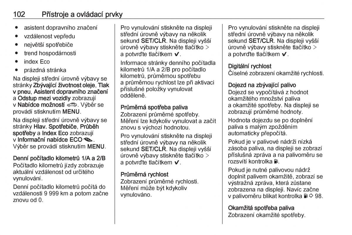 Opel Astra K V 5 navod k obsludze / page 104