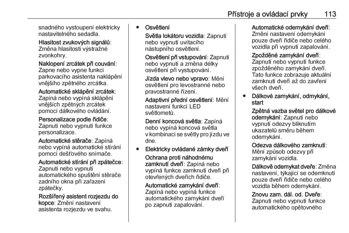 Opel Astra K V 5 navod k obsludze / page 115