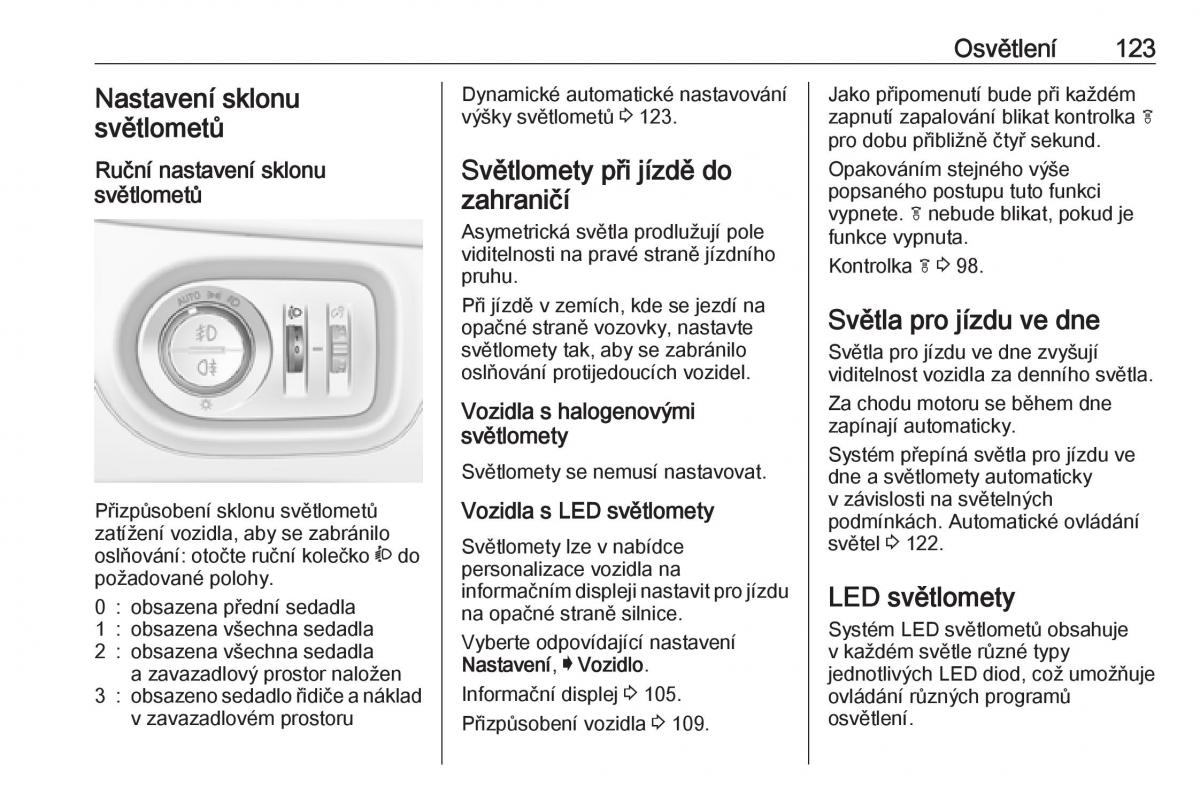 Opel Astra K V 5 navod k obsludze / page 125