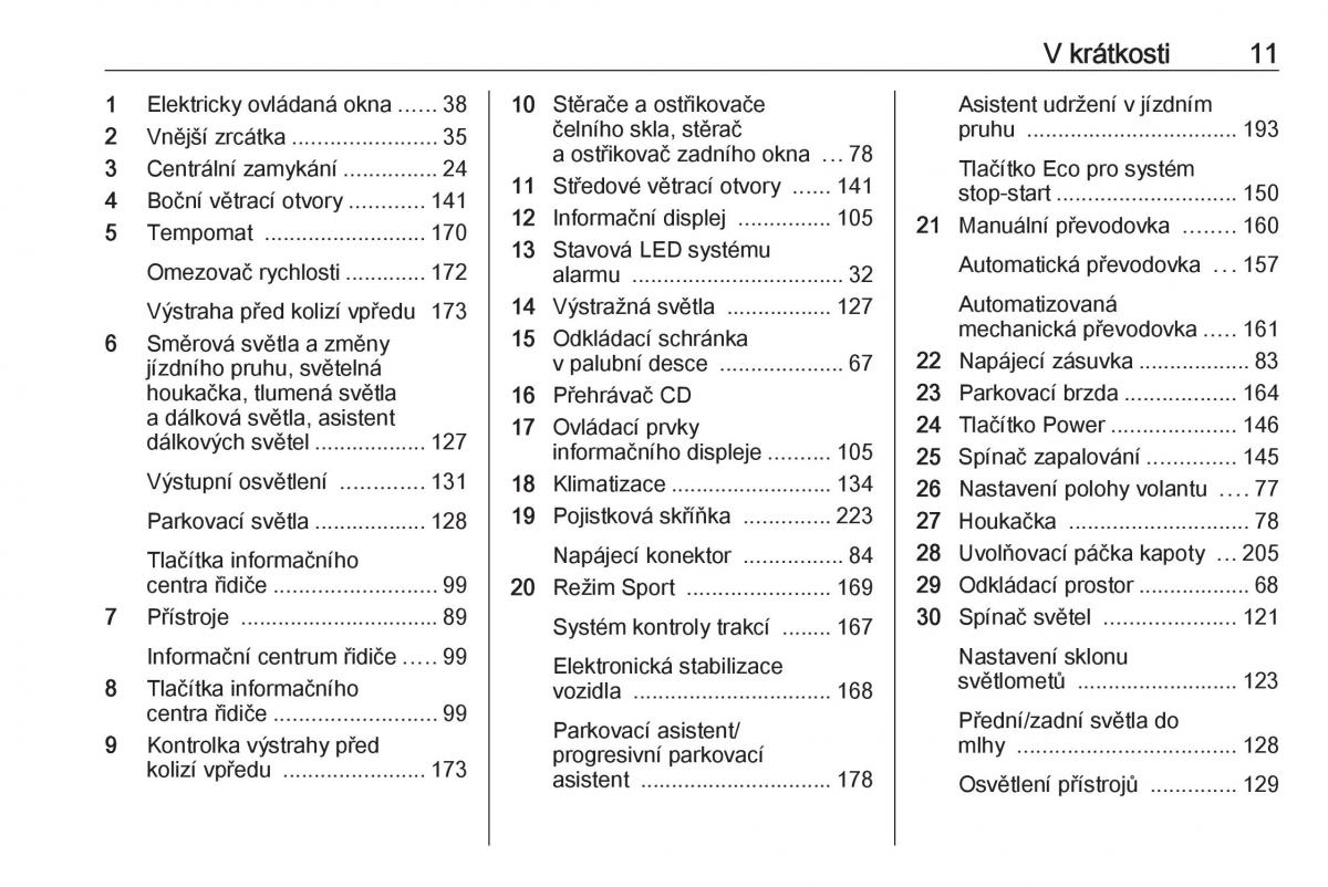 Opel Astra K V 5 navod k obsludze / page 13