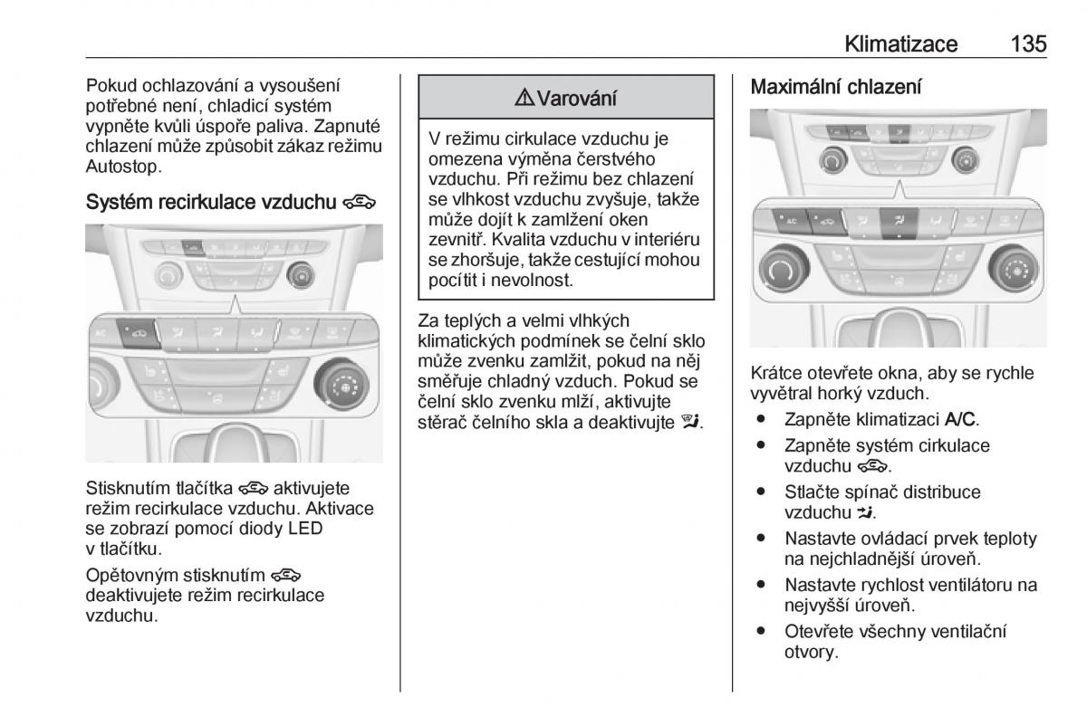 Opel Astra K V 5 navod k obsludze / page 137